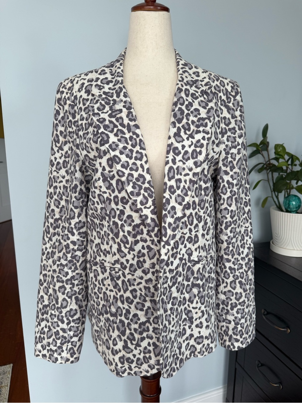 Cynthia Rowley Leopard Print Blazer